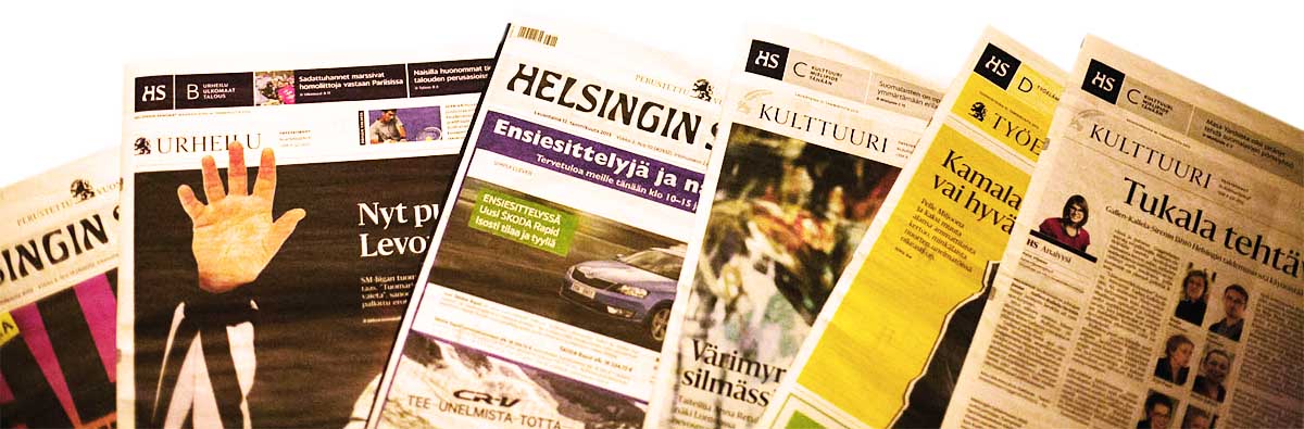 Helsingin Sanomien kansia
